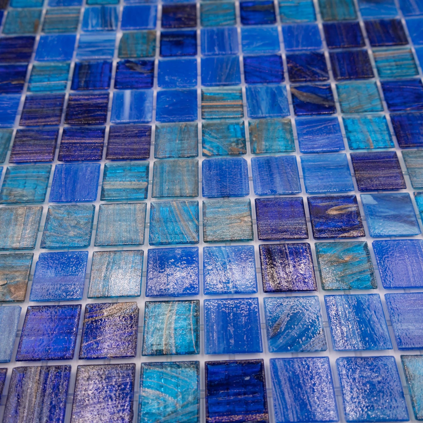 AO Tiles Glass Mosaic – Blue Sky Dusk 10 Sheets/ Sample