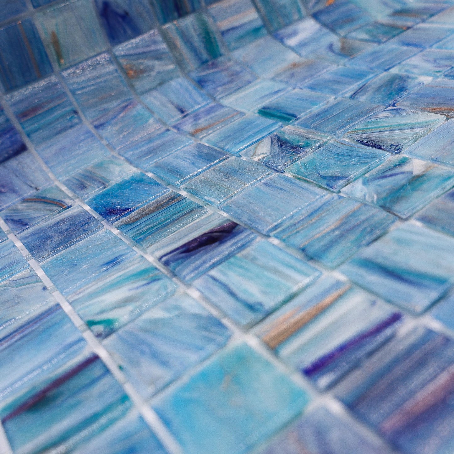 AO Tiles Glass Mosaic – Blue Dawn Sky 10 Sheets/ Sample