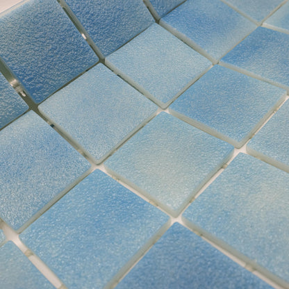 AO Tiles Glass Mosaic Tile Sample – Cloud Sky Blue 10 Sheets/ Sample