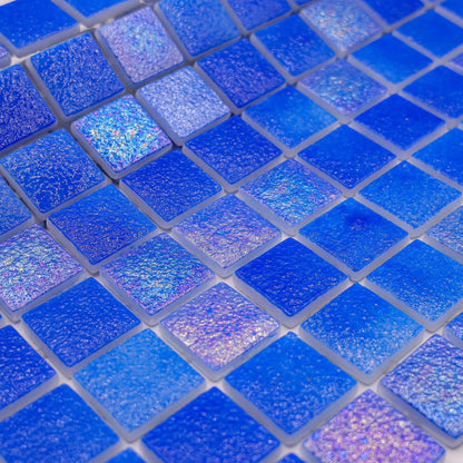 AO Tiles Glass Mosaic  – Jodphur Blue 10 Sheets/ Sample