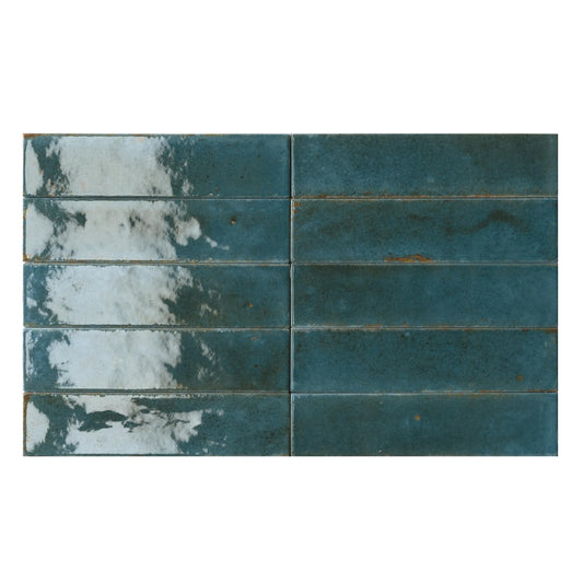 Indigo Shine Subway Tile