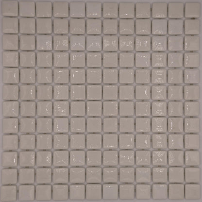AO Tiles Glass Mosaic  – Swan White 10 Sheets/ Sample