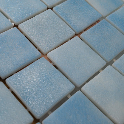 AO Tiles Glass Mosaic Tile – Serpentine Blue 300x300mm- 10 Sheets/ Sample