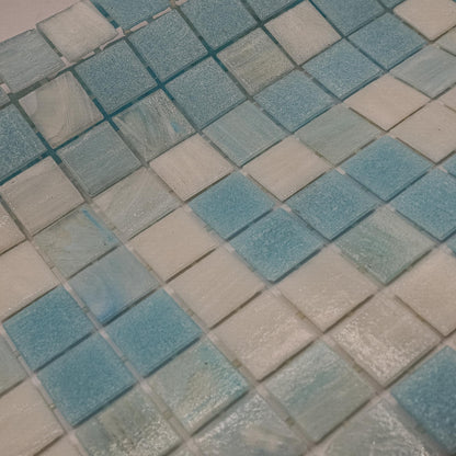 AO Tiles Glass Mosaic  – Strickland Blue 10 Sheets/ Sample