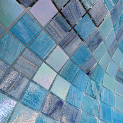 AO Tiles Glass Mosaic  – Hamelin Blue 10 Sheets/ Sample