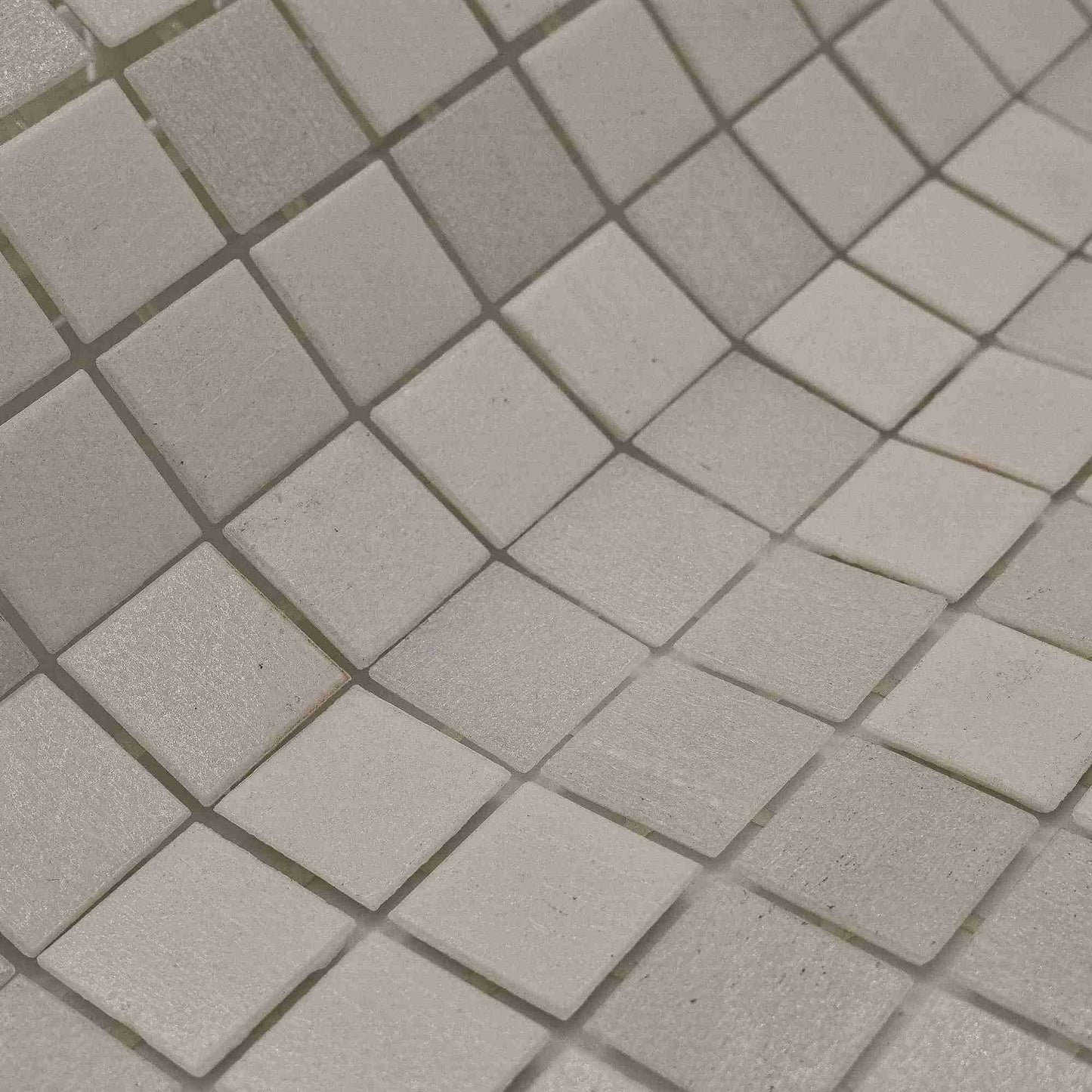 AO Tiles Glass Mosaic Tile  – Pure White Pearl 300x300mm- 10 Sheets/ Sample