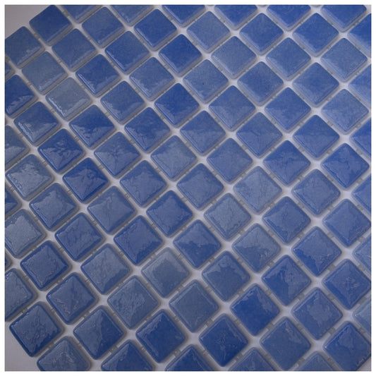 AO Tiles Glass Mosaic Tile  – Bluff Blue 300x300mm- 10 Sheets/ Sample