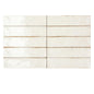 Lunar White Subway Tile 250x60mm Gloss Finish- Glowtile Collectios – 50 Tiles per Box.