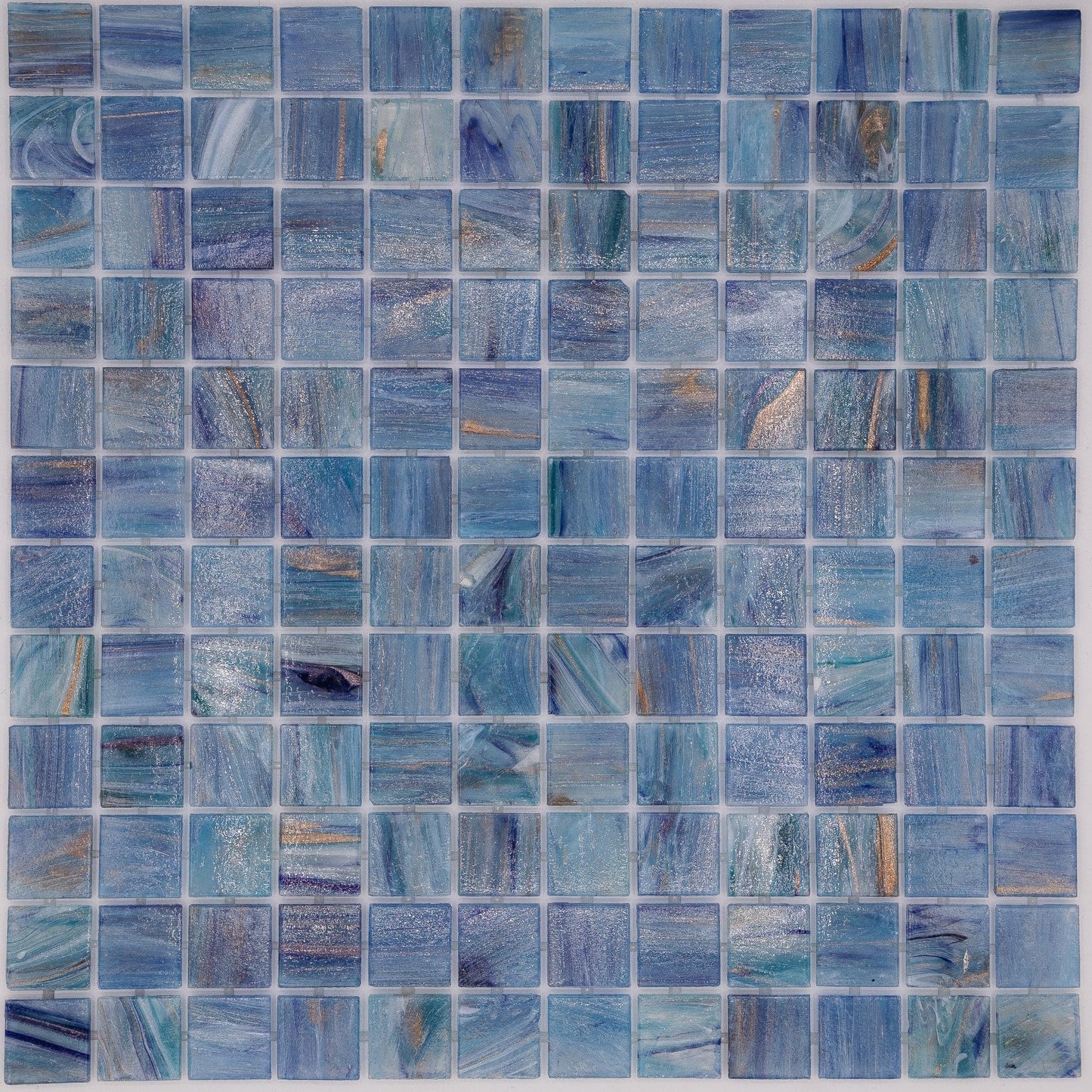AO Tiles Glass Mosaic – Blue Dawn Sky 10 Sheets/ Sample