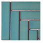 Crystal Aqua Gloss Herringbone Mosaic Tile