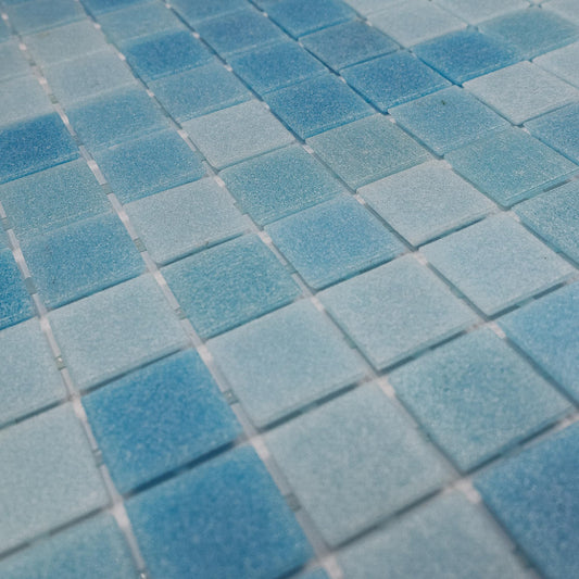 AO Tiles Glass Mosaic Tile – Kalbarri Blue 300x300mm- 10 Sheets/ Sample