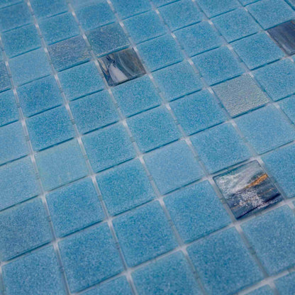 AO Tiles Glass Mosaic – Honey Moon Pool- Light Blue 10 Sheets/ Sample