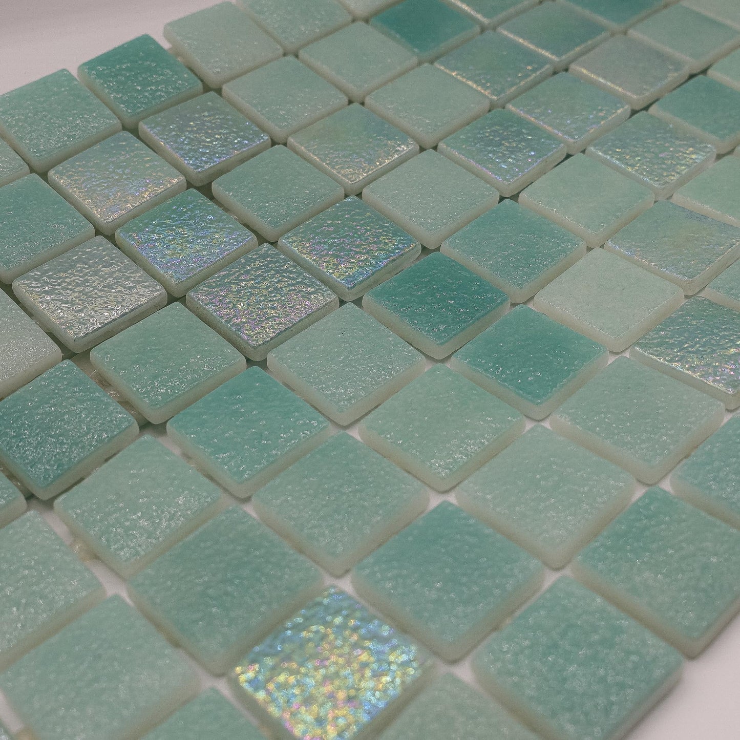 AO Tiles Glass Mosaic Tile – Mettans Blue 300x300mm- 10 Sheets/ Sample