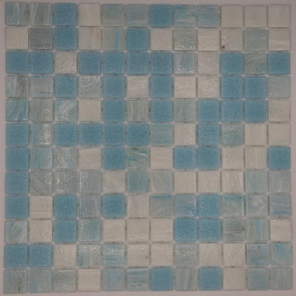 AO Tiles Glass Mosaic Tile – Strickland Blue 300x300mm-10 Sheets/ Sample