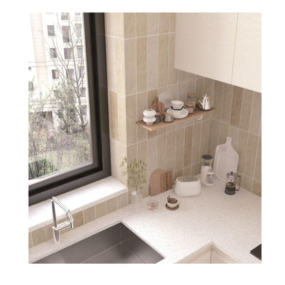 Earth Brown Matte 75×300mm Subway Tile