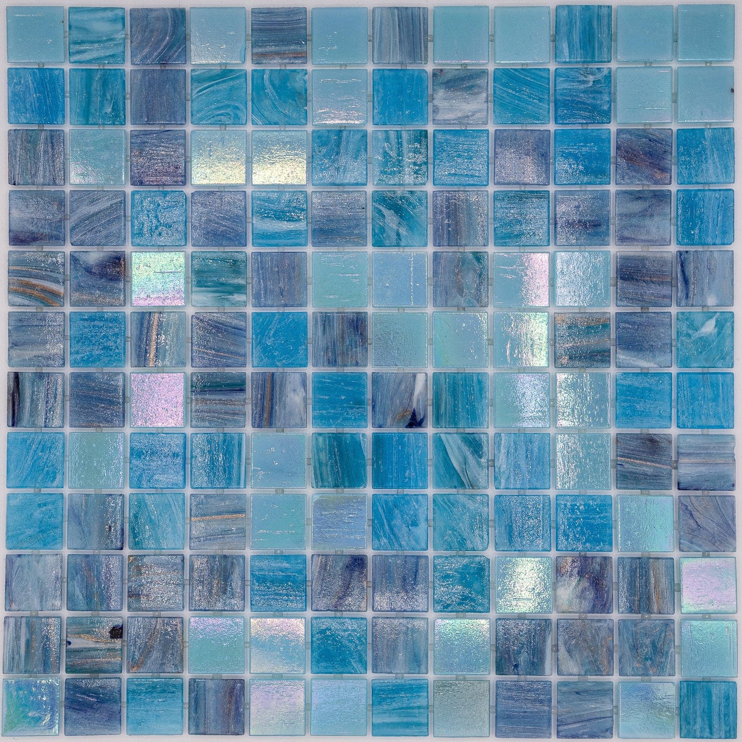AO Tiles Glass Mosaic  – Hamelin Blue 10 Sheets/ Sample