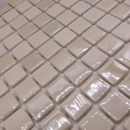 AO Tiles Glass Mosaic Tile – White Twilight Sand 300x300mm- 10 Sheets/ Sample