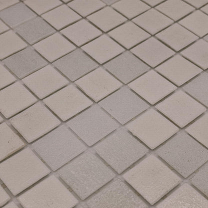 AO Tiles Glass Mosaic Tile  – Pure White Pearl 300x300mm- 10 Sheets/ Sample