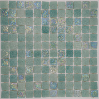 AO Tiles Glass Mosaic Tile – Mettans Blue 300x300mm- 10 Sheets/ Sample