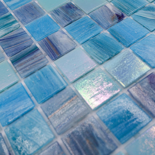 AO Tiles Glass Mosaic  – Hamelin Blue 10 Sheets/ Sample
