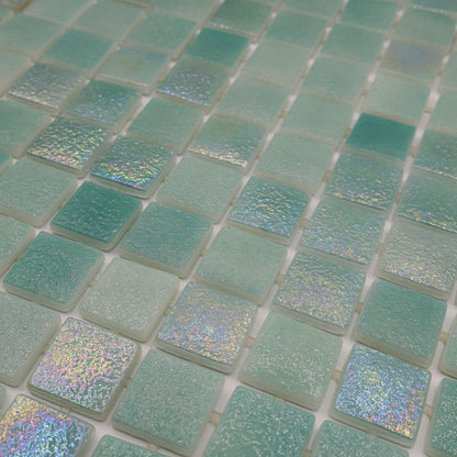 AO Tiles Glass Mosaic Tile – Mettans Blue 300x300mm- 10 Sheets/ Sample